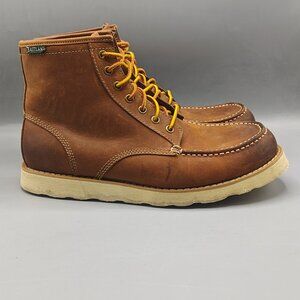 EASTLAND Brown Leather Loomis Lace-Up Ankle Boots Men's size 11W US 7779-07W